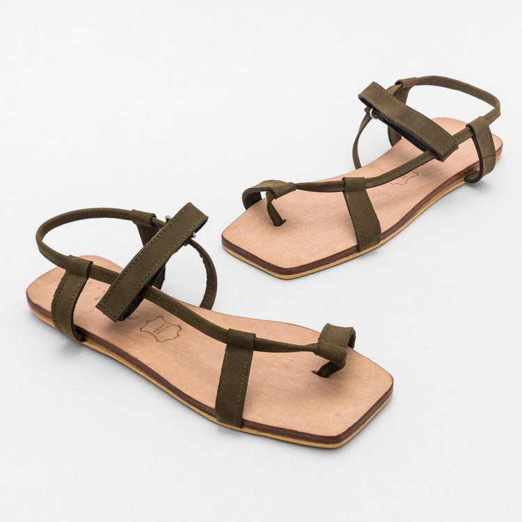 hook-and-loop sandals