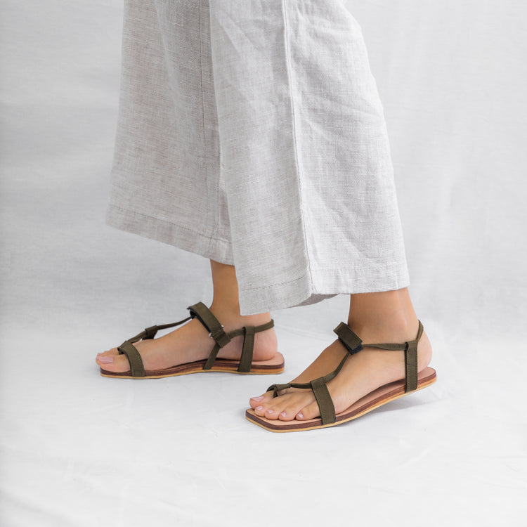 hook-and-loop sandals